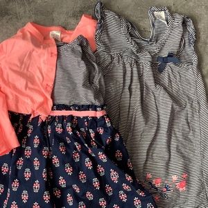 Bundle of TWO (2) Dresses with Matching Cardigan
